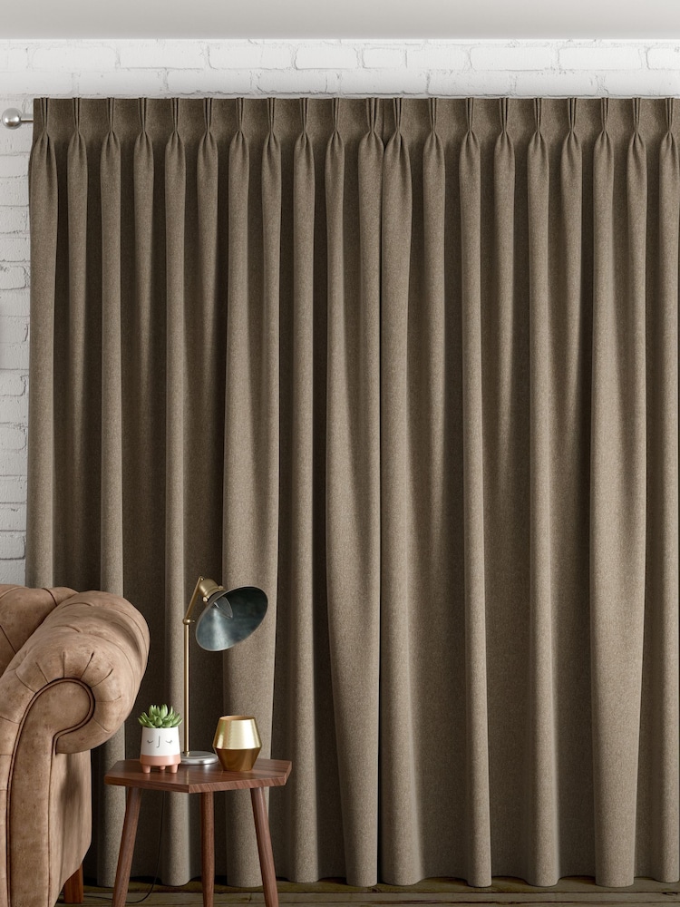 Khaki Green Cosy Chenille Made to Measure Curtains - Image 2 of 10