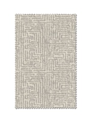 Grey Textured Maze Jacquard Made to Measure Curtains - Image 10 of 10