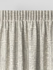Grey Textured Maze Jacquard Made to Measure Curtains - Image 7 of 10
