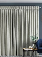 Black/White Cross-Hatch Textured Made to Measure Curtains - Image 2 of 9