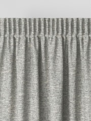 Black/White Cross-Hatch Textured Made to Measure Curtains - Image 6 of 9