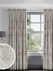 Silver Collection Luxe Heavyweight Cut Velvet Abstract Made to Measure Curtains - Image 1 of 9