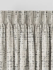 Silver Collection Luxe Heavyweight Cut Velvet Abstract Made to Measure Curtains - Image 5 of 9