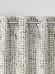 Silver Collection Luxe Heavyweight Cut Velvet Abstract Made to Measure Curtains - Image 8 of 9
