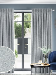 Blue Cosy Texture Made to Measure Curtains - Image 1 of 9