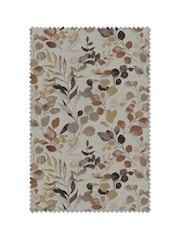 Metallic Bronze Floral Print Jacquard Made to Measure Curtains - Image 10 of 10