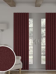 Wine Red Burgundy Heavyweight Chenille Made to Measure Curtains - Image 1 of 9