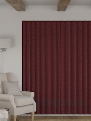 Wine Red Burgundy Heavyweight Chenille Made to Measure Curtains - Image 2 of 9