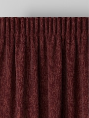 Wine Red Burgundy Heavyweight Chenille Made to Measure Curtains - Image 6 of 9
