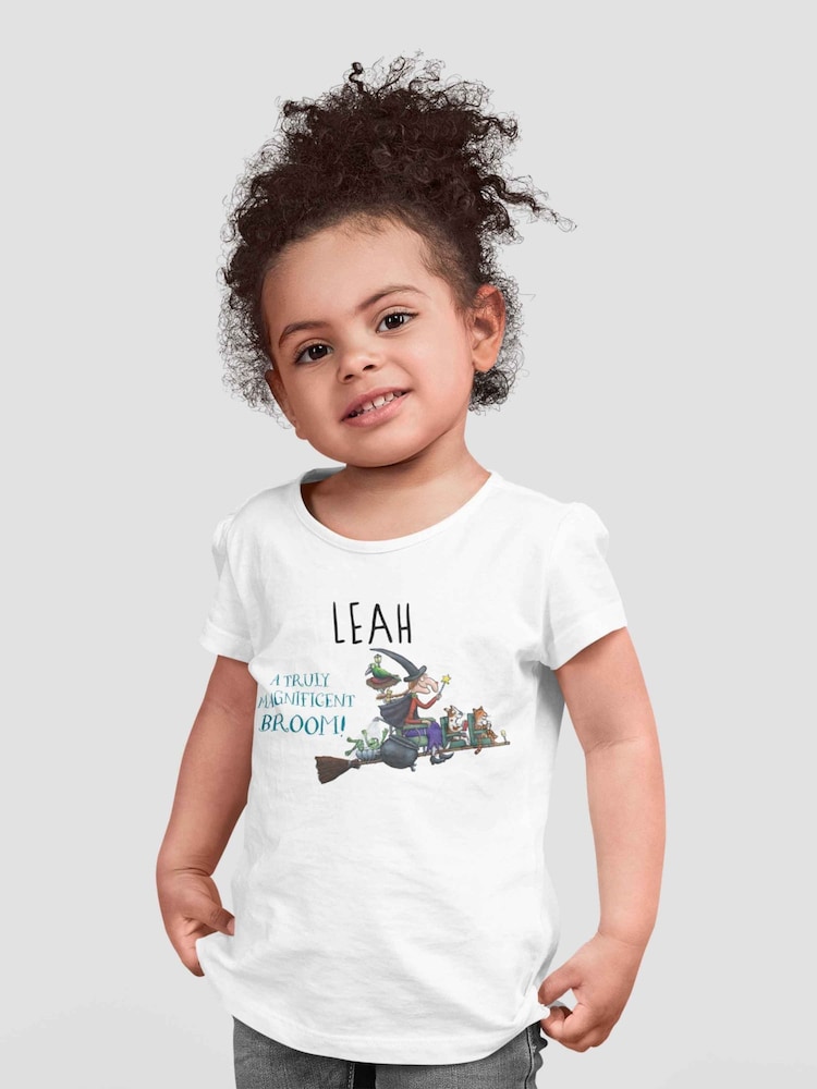 Personalised Room On The Broom Childrens T-Shirt by Star Editions - Image 2 of 4