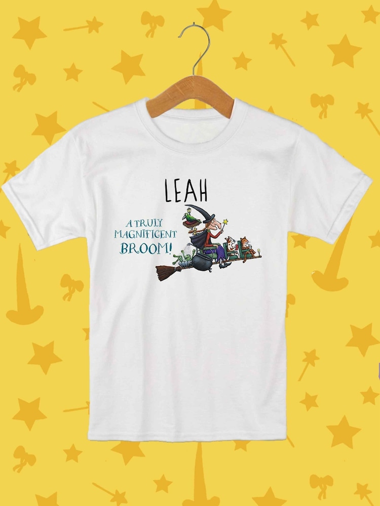 Personalised Room On The Broom Childrens T-Shirt by Star Editions - Image 4 of 4