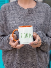 Star Editions Orange Personalised Gruffalo And Butterfly Coloured Insert Mug - Image 1 of 3