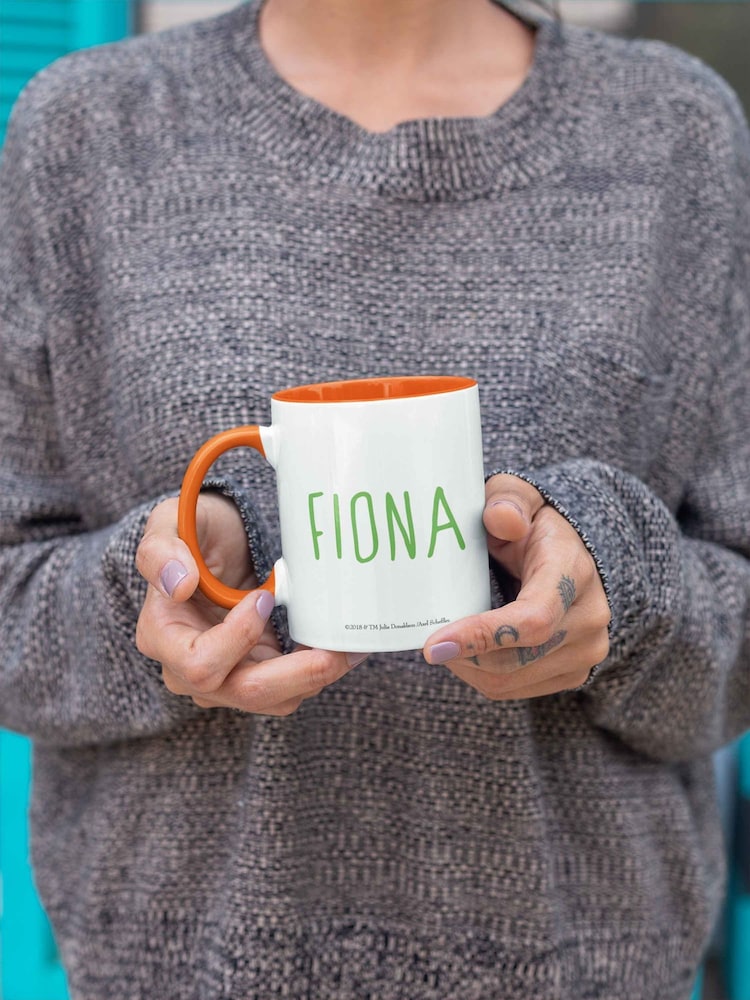 Star Editions Orange Personalised Gruffalo And Butterfly Coloured Insert Mug - Image 1 of 3