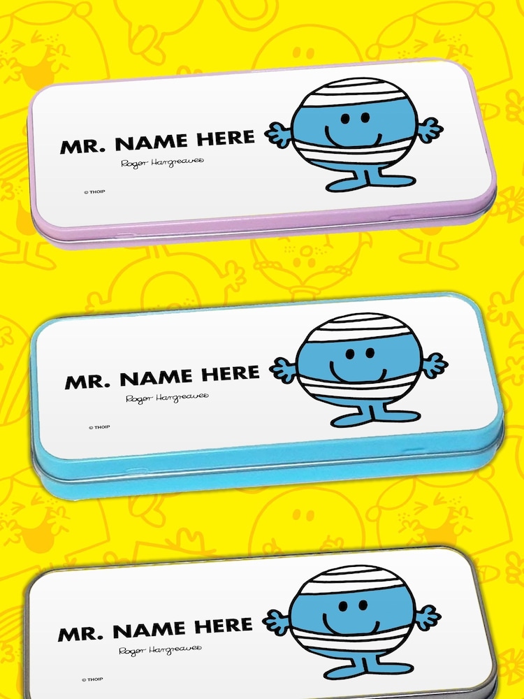 Star Editions Mr Men Personalised Black Pencil Tin - Image 2 of 3