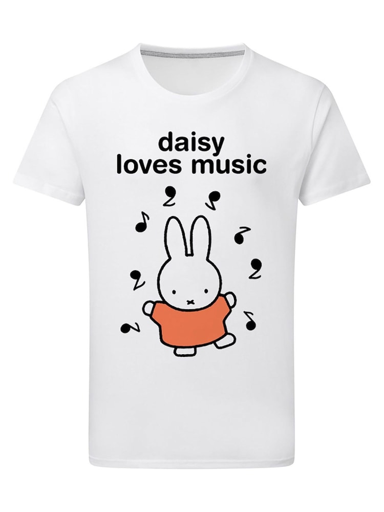 Star Editions Personalised Musical Miffy Black 100% Cotton T-Shirt - Image 4 of 4