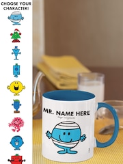 Star Editions Mr Men Personalised Colour Handle Black Mug - Image 1 of 3