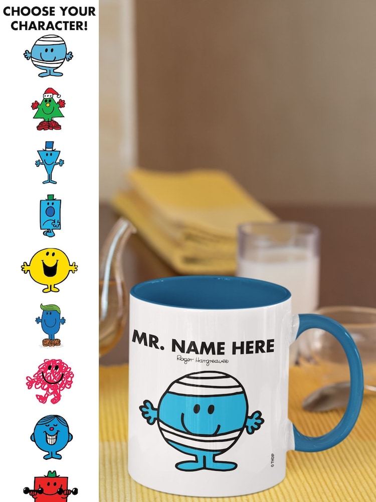 Star Editions Mr Men Personalised Colour Handle Black Mug - Image 1 of 3