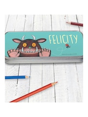 Star Editions Silver Personalised Blue Gruffalo Pencil Tin Bin - Image 2 of 2