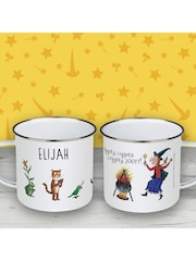 Star Editions Personalised Room On The Broom Iggity Ziggity White Enamel Mug - Image 2 of 2