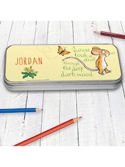 Star Editions Silver Personalised Green Mouse Pencil Tin - Image 2 of 2