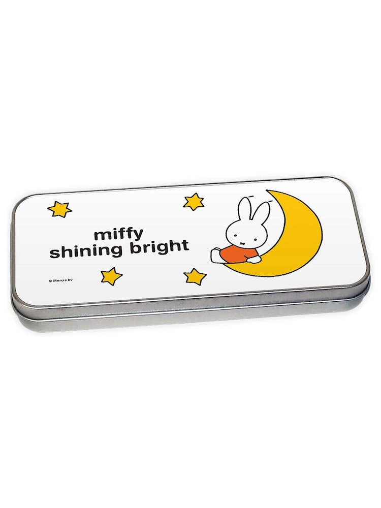 Star Editions Silver Personalised Miffy Shining Bright Pencil Tin - Image 1 of 2