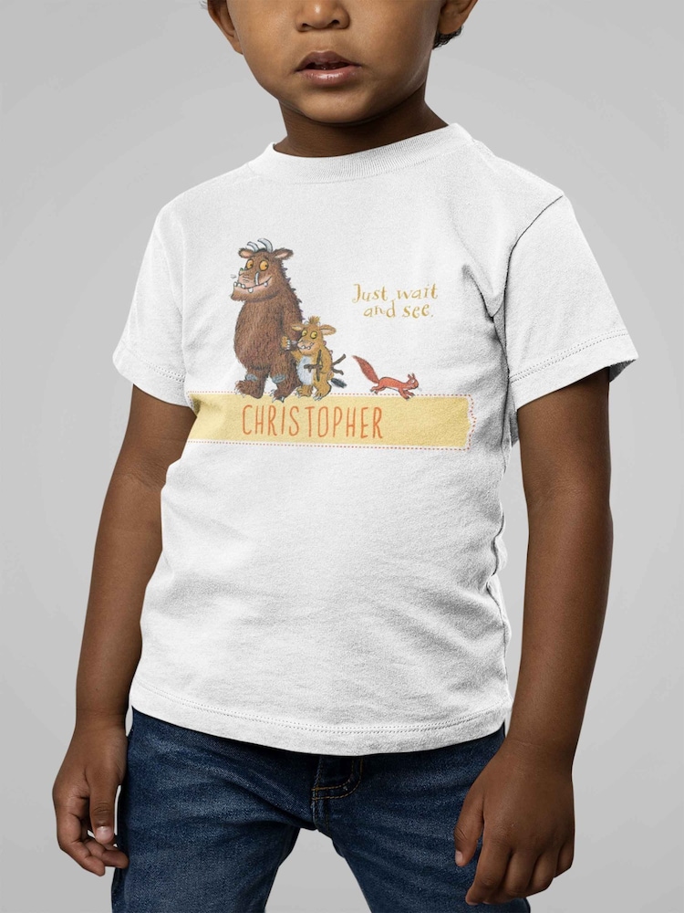 Star Editions White Personalised Gruffalo Family Childrens 100% Cotton T-Shirt - Image 2 of 3
