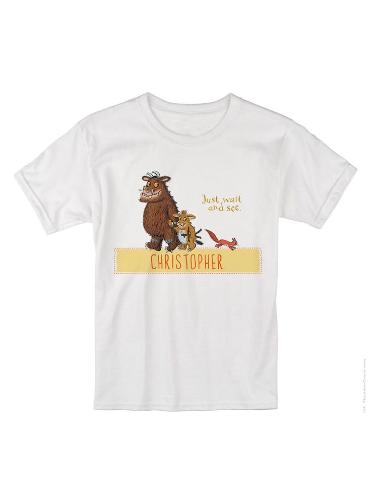 Star Editions White Personalised Gruffalo Family Childrens 100% Cotton T-Shirt - Image 3 of 3