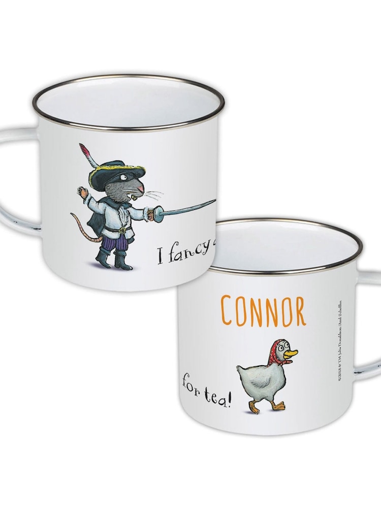 Star Editions Personalised Highway Rat Enamel White Mug - Image 1 of 2