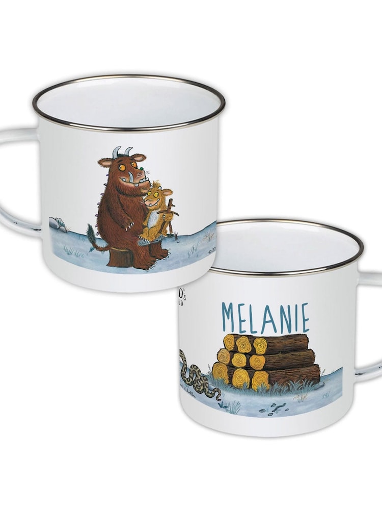 Star Editions Personalised Gruffalo Family Enamel White Mug - Image 1 of 1