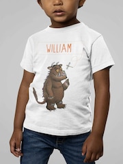 Star Editions Blue Personalised Gruffalo Childrens 100% Cotton T-Shirt - Image 2 of 3