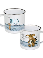 Star Editions Child Personalised Gruffalos Enamel White Mug - Image 1 of 2