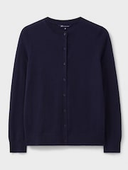 modra - Crew Clothing Merino volna pletena jopa - Slika 6 iz 6
