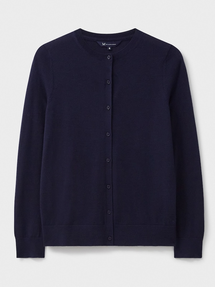 modra - Crew Clothing Merino volna pletena jopa - Slika 6 iz 6 modra - Crew Clothing Merino volna pletena jopa - Slika 6 iz 6