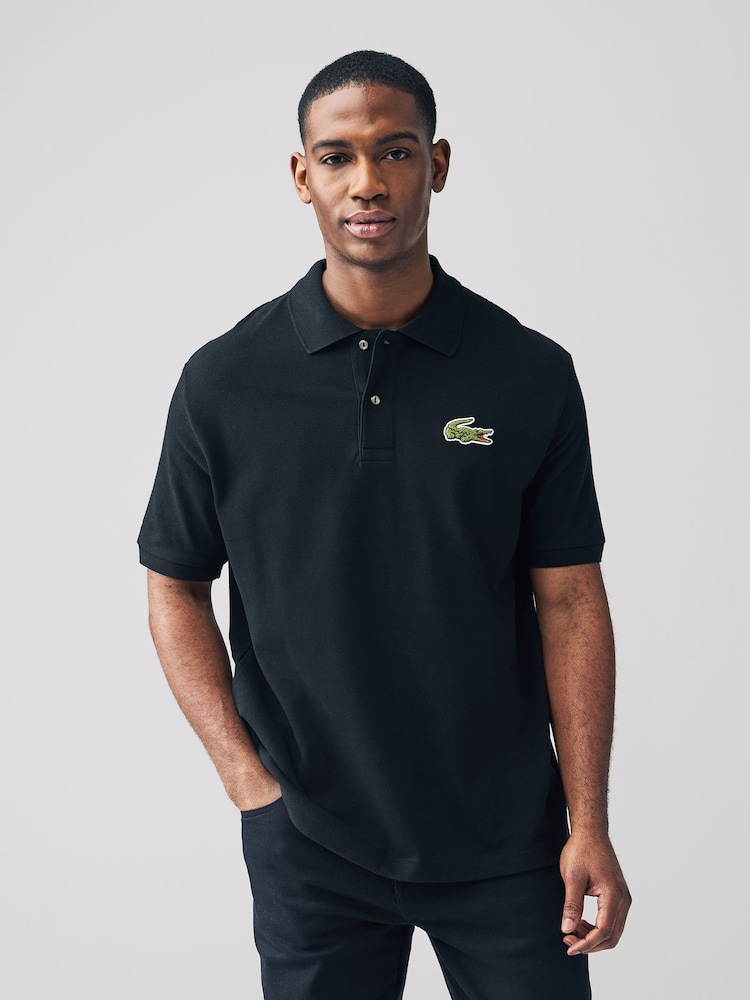 Lacoste Cotton Piqué Badge Polo Shirt - Image 1 of 5