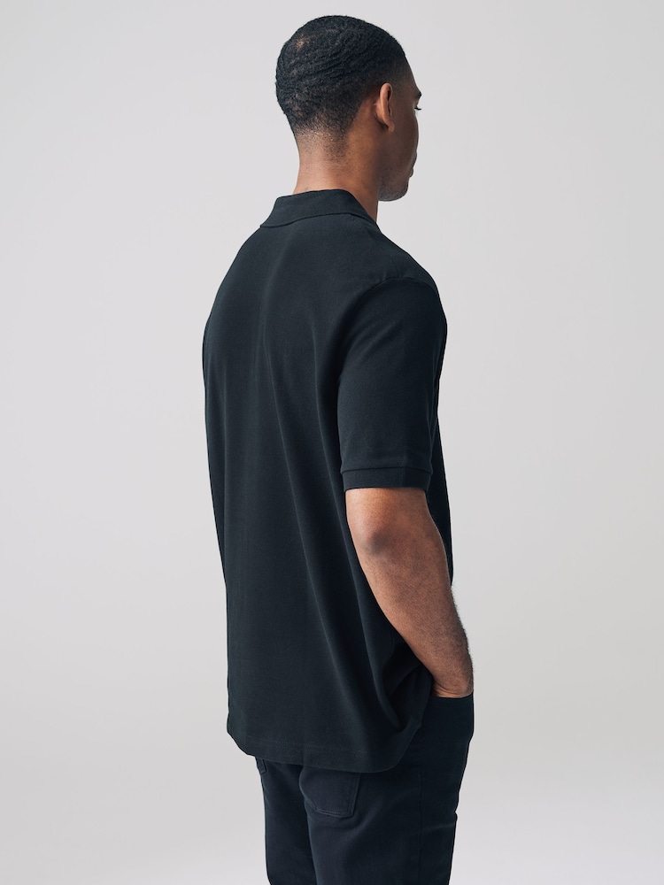 Lacoste Cotton Piqué Badge Polo Shirt - Image 2 of 5