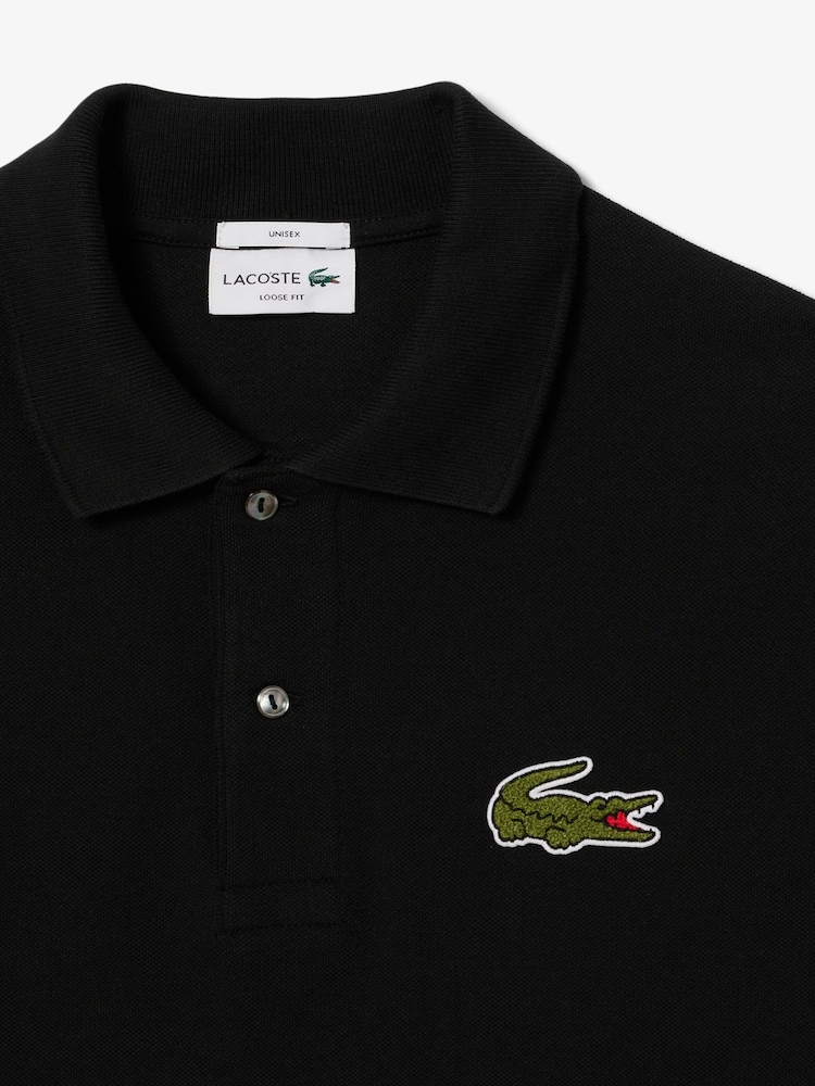 Lacoste Cotton Piqué Badge Polo Shirt - Image 5 of 5