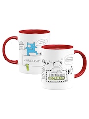 Star Editions Tom Gates Red Personalised Emergency Biscuits Mug - Image 3 of 3