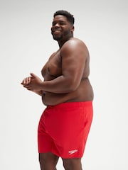Speedo Red Plus Size Essentials 16" Shorts - Image 3 of 6