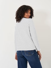 Crew Clothing White Blend Striped Sweatshirt - Image 2 of 5
