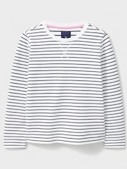 Crew Clothing White Blend Striped Sweatshirt - Image 5 of 5