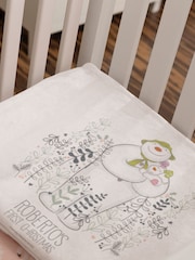 Star Editions Personalised The Snowman and the Snowdogs First Christmas White Blanket - Image 1 of 3