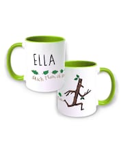 Star Editions Man Green Personalised Stick Running Coloured Insert Mug - Image 1 of 2