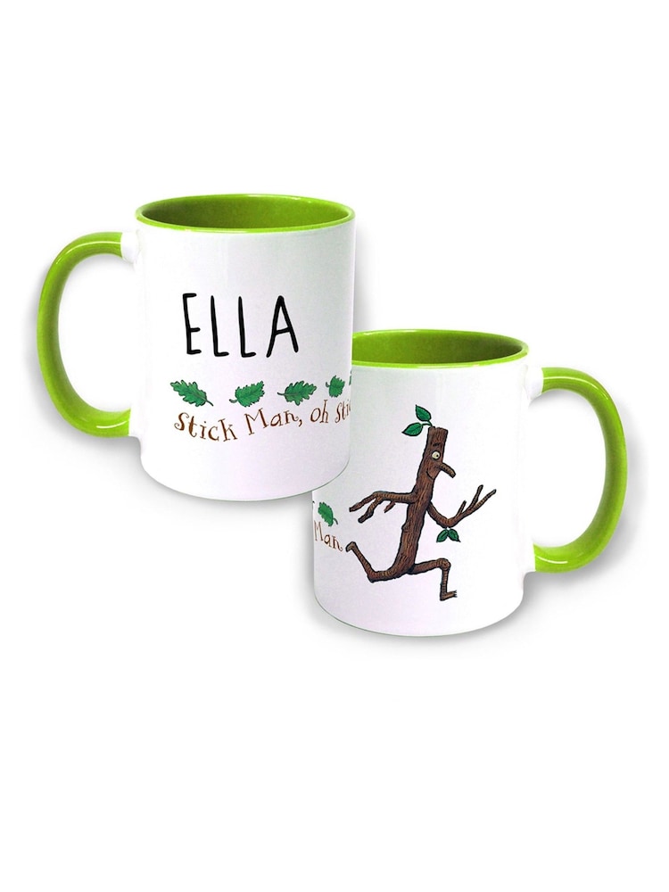 Star Editions Man Green Personalised Stick Running Coloured Insert Mug - Image 1 of 2