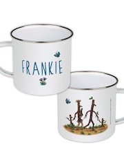Star Editions Personalised Stick Family Enamel White Mug - Image 1 of 2