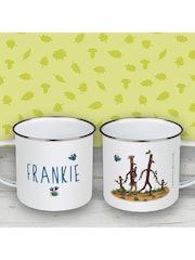 Star Editions Personalised Stick Family Enamel White Mug - Image 2 of 2