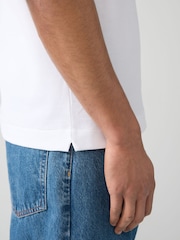 Lacoste Regular Fit Stripe Collar Piqué Polo Shirt - Image 5 of 9