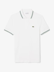Lacoste Regular Fit Stripe Collar Piqué Polo Shirt - Image 7 of 9