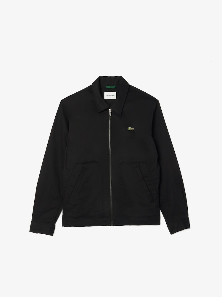 Lacoste Stretch Cotton Twill Black Jacket - Image 1 of 3