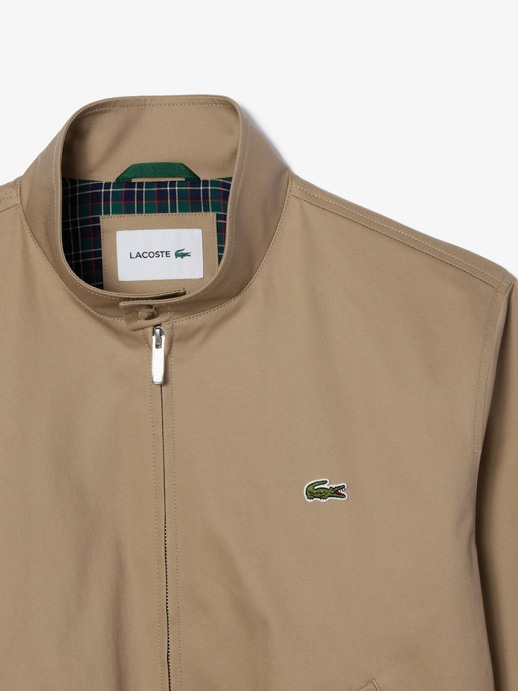 Коричневая непромокаемая хлопковая куртка Харрингтон Lacoste - Изображение 2 из 3 Коричневая непромокаемая хлопковая куртка Харрингтон Lacoste - Изображение 2 из 3