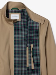 Lacoste Showerproof Cotton Twill Harrington Brown Jacket - Image 3 of 3